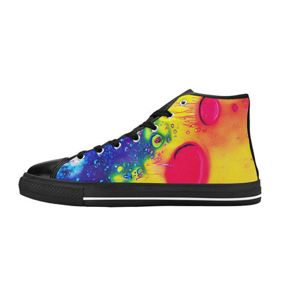 MEN'S Cc Acid Bath 4 High Top Canvas Neon Fantasy Custom Sneakers
