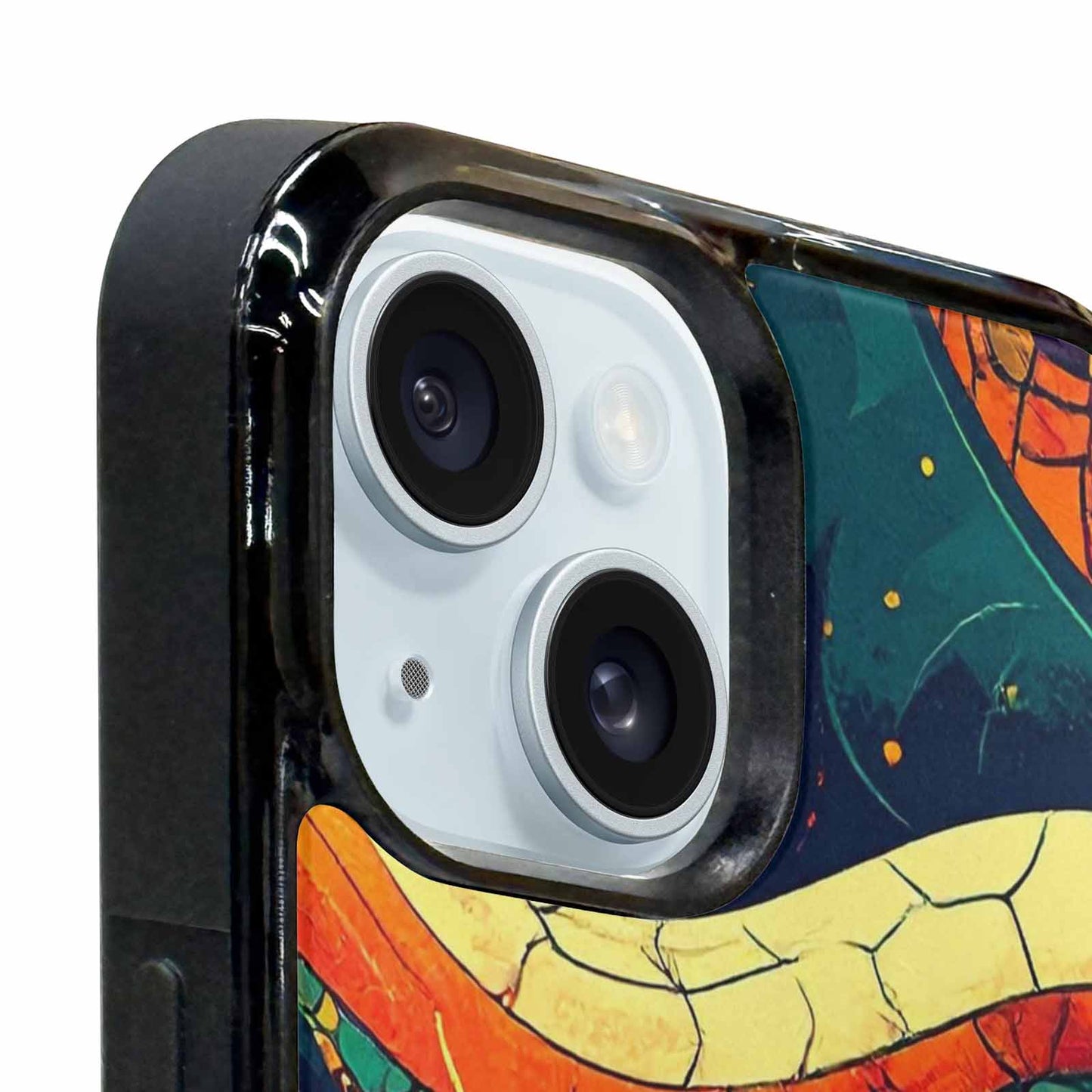 iPhone 15 Plus Case — Hippie Serpent Pulse, Customized Protective Case