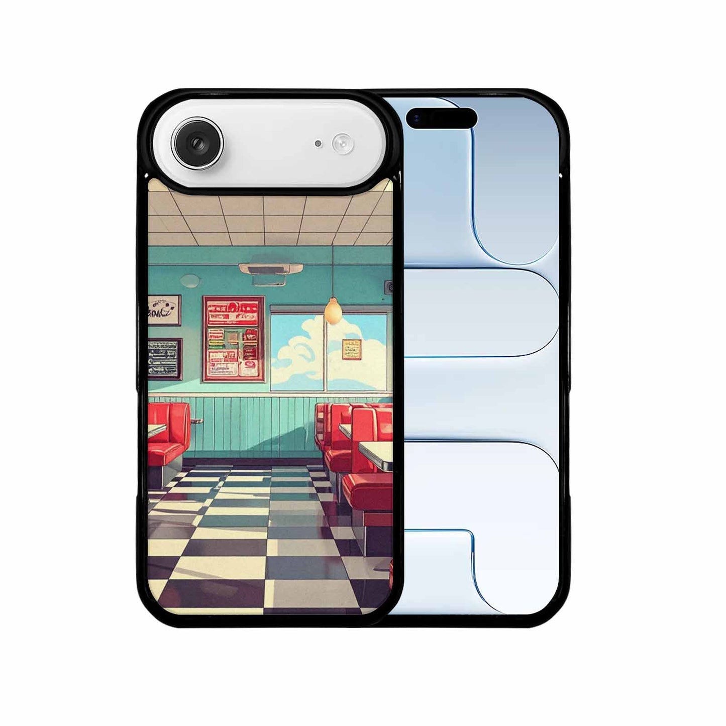 iPhone 17 Air Case — Diner Cartoon Art Pattern Retro Vintage, Custom Phone Case