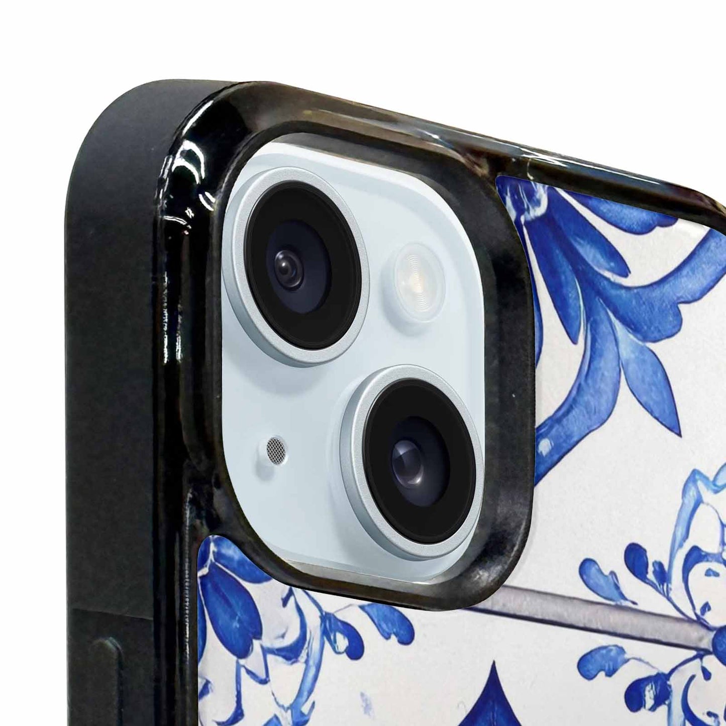 iPhone 15 Case — Mexican Talavera Tile Pattern Floral Geometric, Custom Phone Case