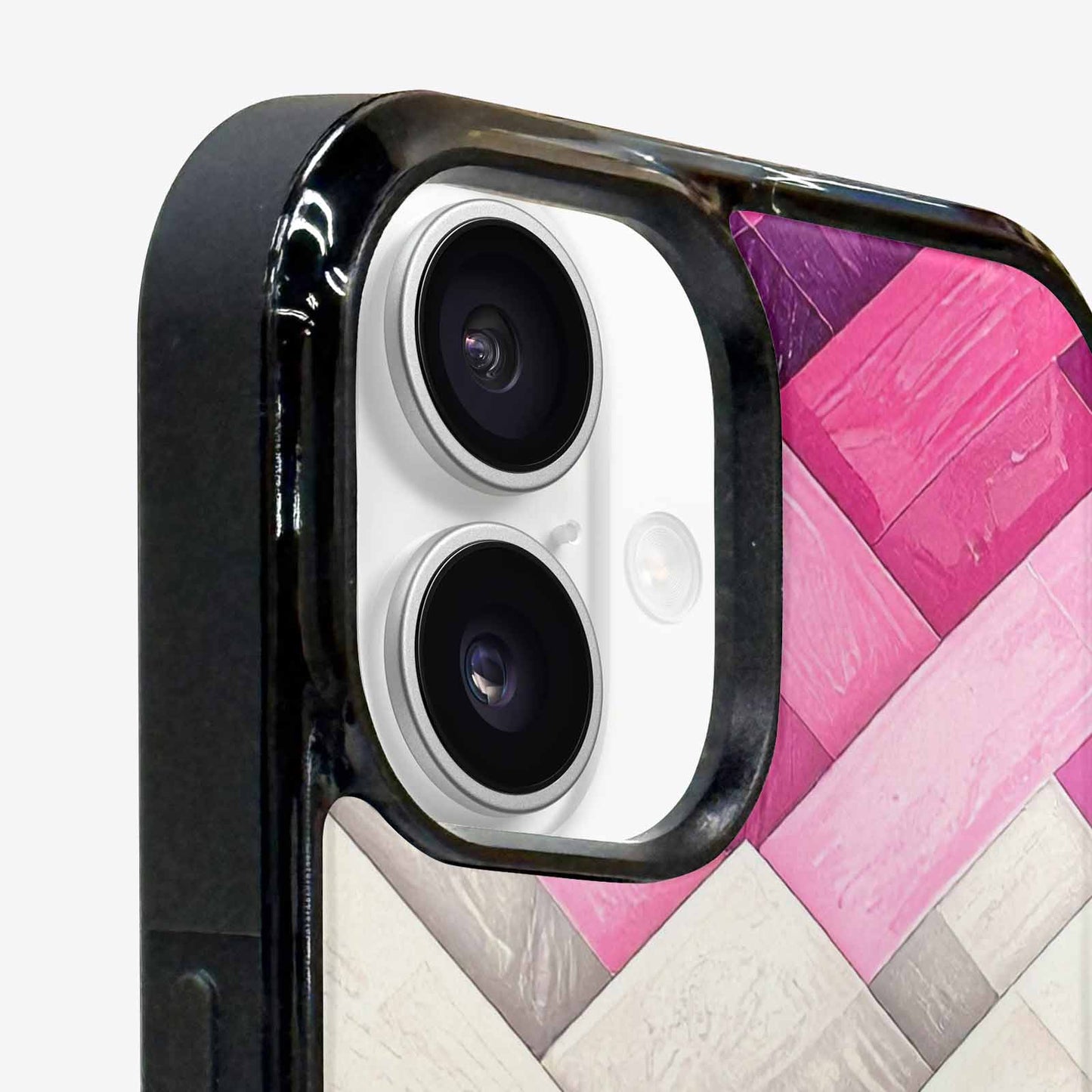 iPhone 16 Plus Case — Genderfluid Flag Color Theme Small Rainbow, Customized Protective Case