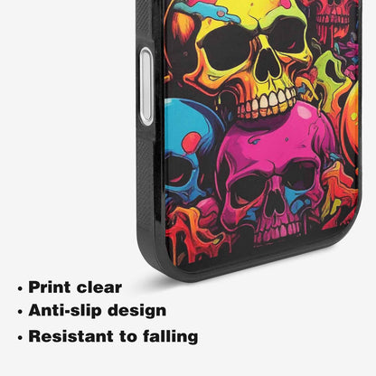 iPhone 16 Case — 1000s Of Skulls Digital Camo Drip, Original Design Phone Case