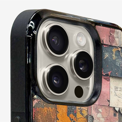 iPhone 16 Pro Case — Distressed Grunge Texture Pattern Hundreds Of, Custom Art Phone Cover