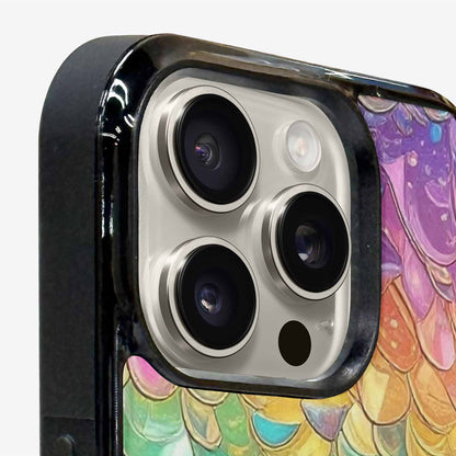 iPhone 16 Pro Case — Holographic Iridescent Shimmer Pattern Hundreds Of, Custom Designed Case Cover