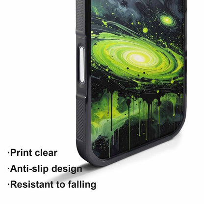 iPhone 17 Pro Case — Seamless Repeating Pattern Of Overlapping Galaxy, Custom Printed Phone Case