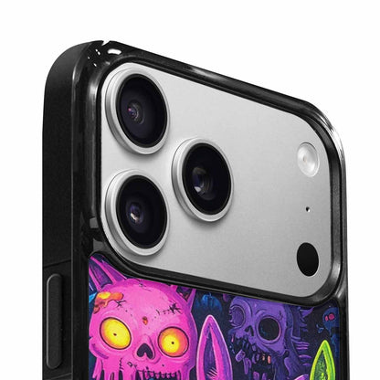 iPhone 17 Pro Max Case — Mixed Toxic Glow Creature Cartoon Cute, Custom Printed Phone Case