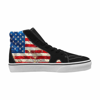 WOMEN'S American Flag Stars High Top Canvas Surreal Custom Shoes