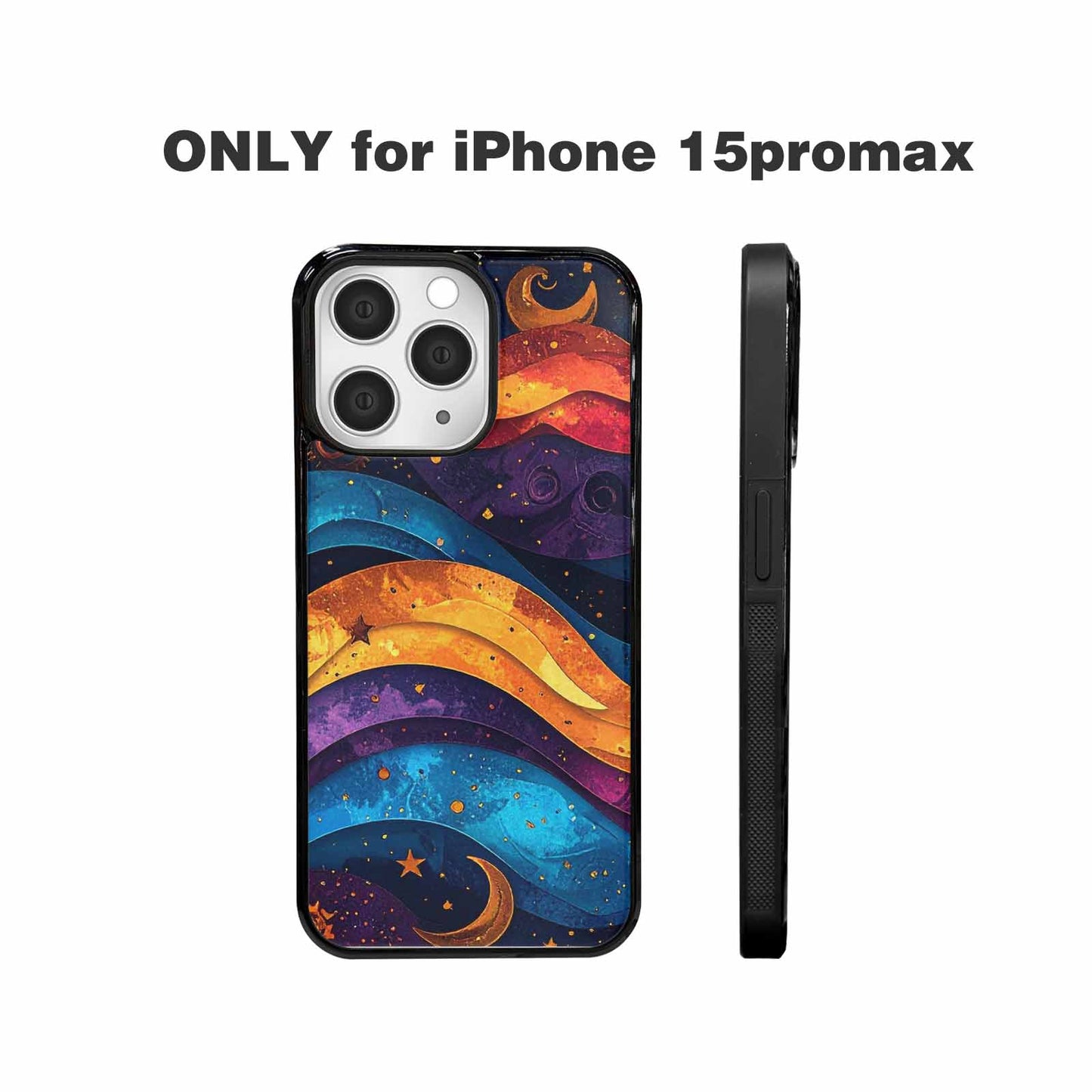 iPhone 15 Pro Max Case — Steampunk Galaxy Art Seamless Pattern Vibrant, Custom Print Case Cover