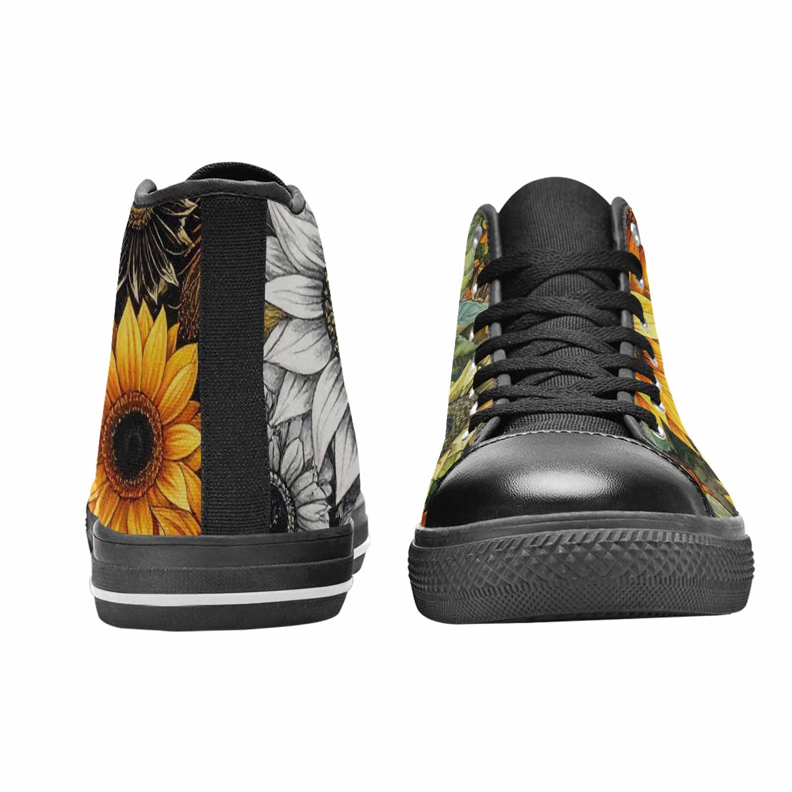 WOMEN'S Sunflower High Top Canvas Vibrant Chaos Shoes