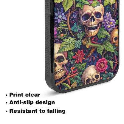 iPhone 15 Case — Skulls Botanicalskulls Pattern, Personalized Phone Case