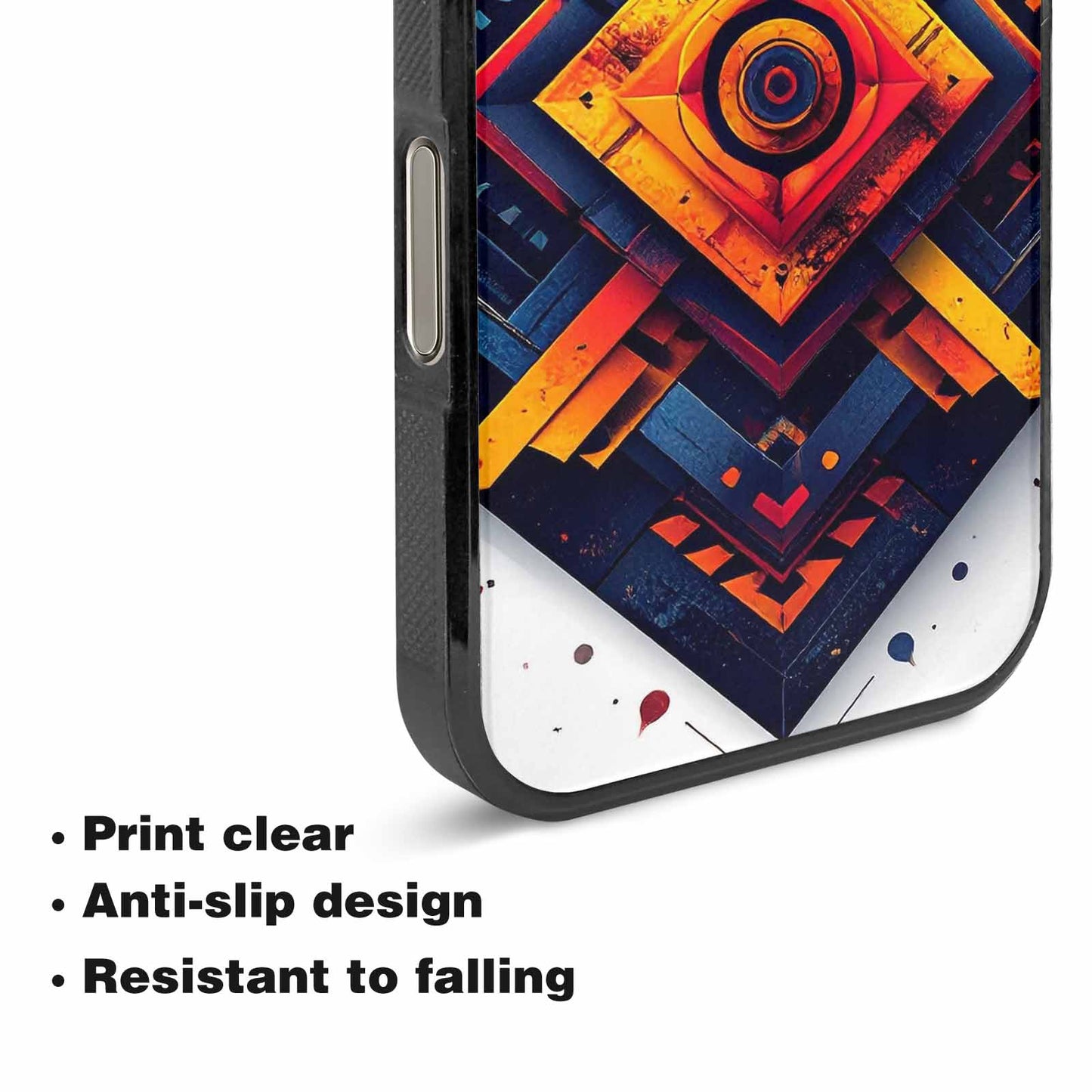 iPhone 16 Pro Case — Urban Tribal Tessellation, Custom Phone Case