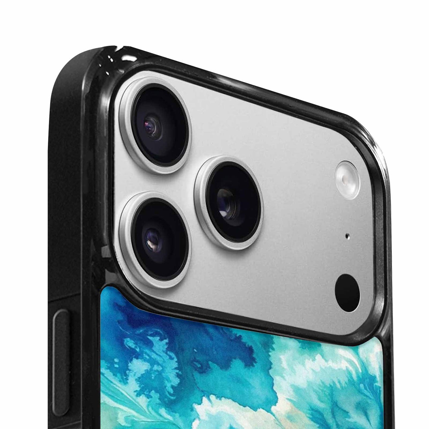 iPhone 17 Pro Max Case — Tie Dye Ocean Blues Tie Dye, Original Design Phone Case
