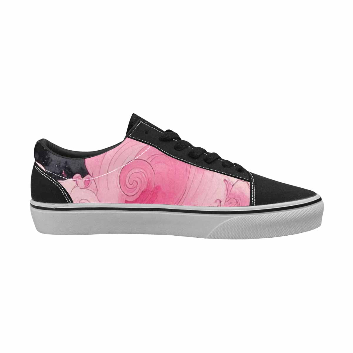 WOMEN'S Van Gogh Swirl Lace-Up Canvas Neon Fantasy Shoes