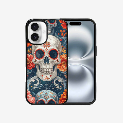 iPhone 16 Case — Marble Skull Custom, Personalized Phone Case