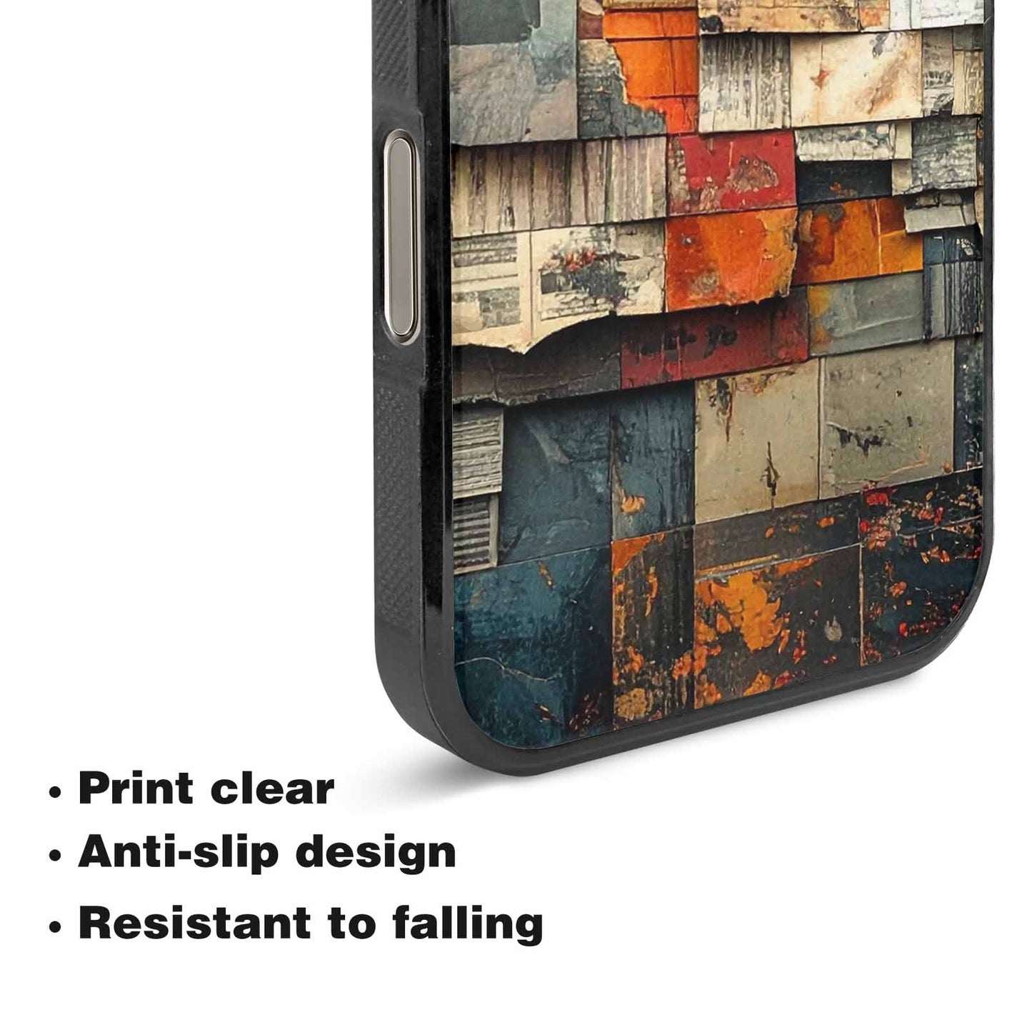iPhone 16 Pro Case — Distressed Grunge Texture Pattern Hundreds Of, Personalized Phone Case