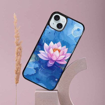 iPhone 15 Plus Case — Monet Water Lilies Painting Pattern, Custom Printed Phone Case