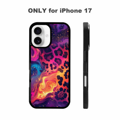 iPhone 17 Case — Leopard Print Galaxy Seamless Animal Print, Unique Phone Case Design