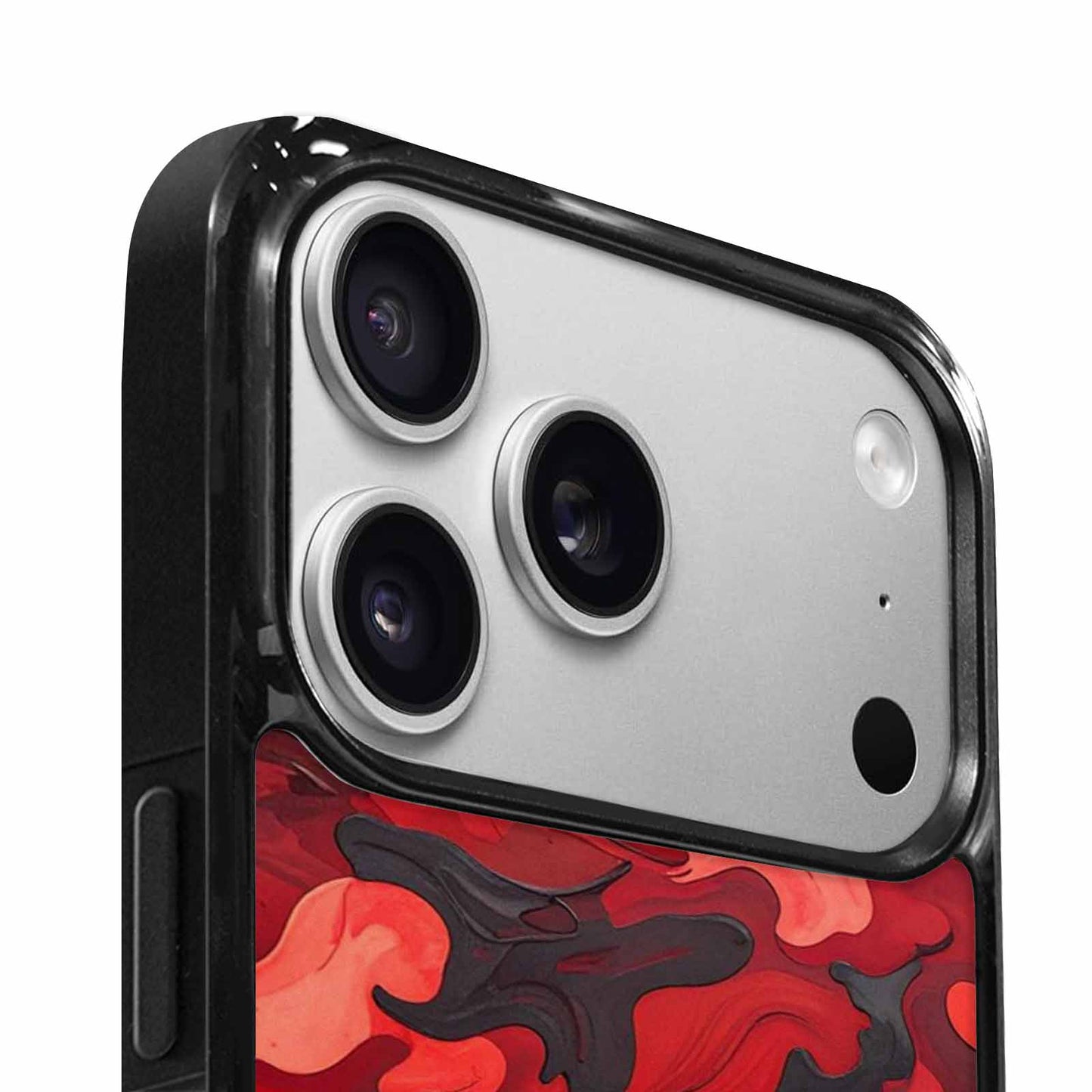 iPhone 17 Pro Case — Small Military Camouflage Blotch Pattern Camo, Unique Phone Case Design