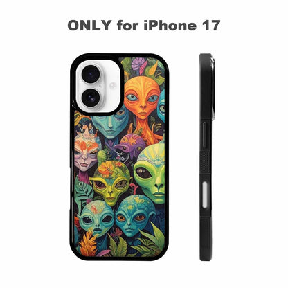 iPhone 17 Case — Aliens Pattern Hundreds Of Alien Scifi, Custom Made Phone Cover