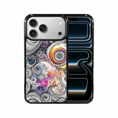 iPhone 17 Pro Max Case — Tie Dye Swirls (black Tie Dye, Original Design Phone Case