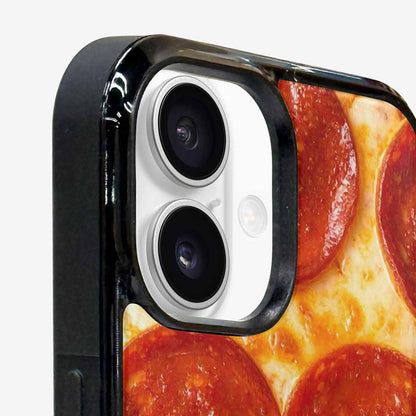 iPhone 16 Case — Pepperoni Pizza Print Custom, Unique Phone Case Design
