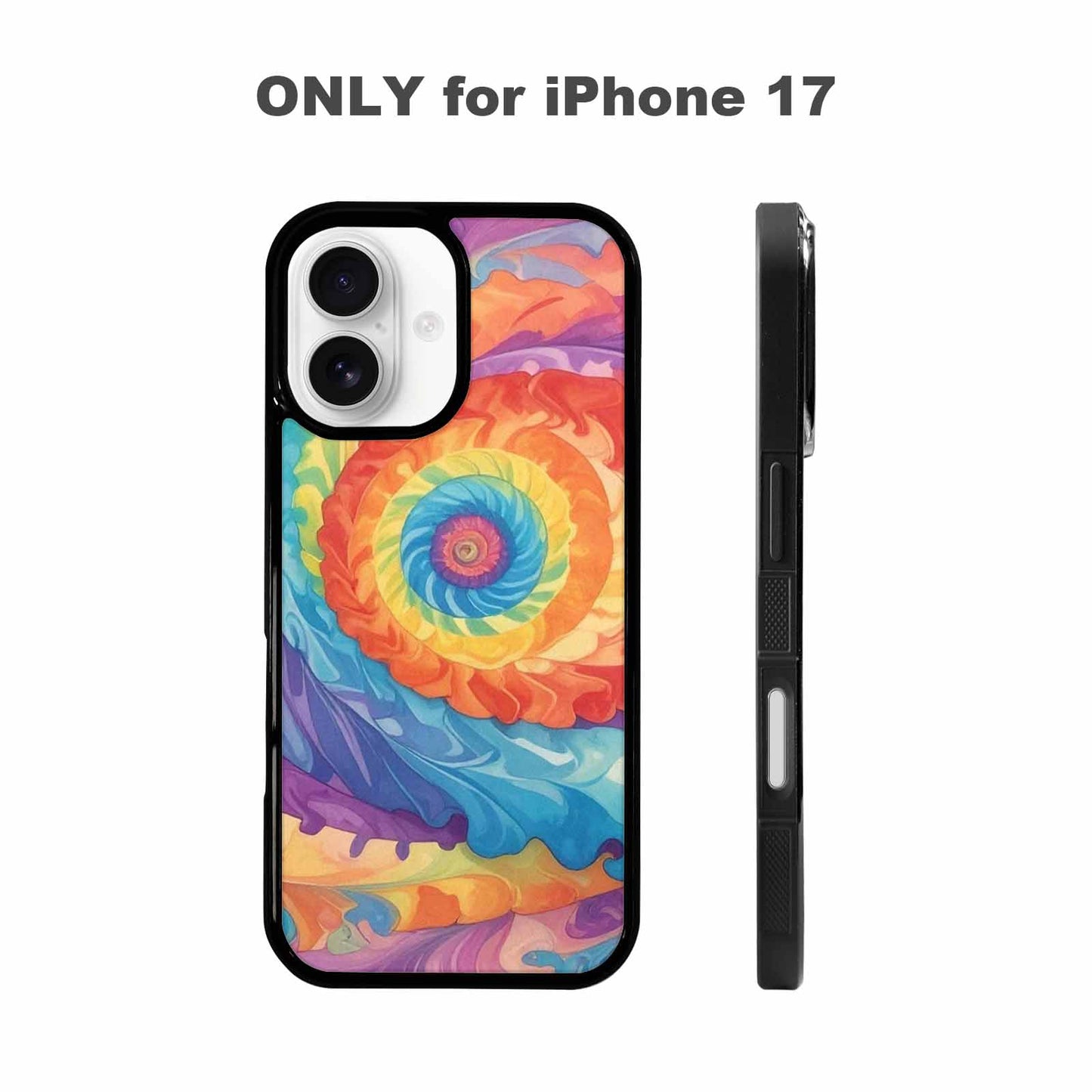iPhone 17 Case — Tie Dye Swirls Tie Dye Tie, Custom Designed Case Cover