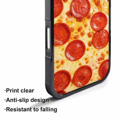 iPhone 17 Pro Case — Pepperoni Pizza Print Original Art, Customized Protective Case