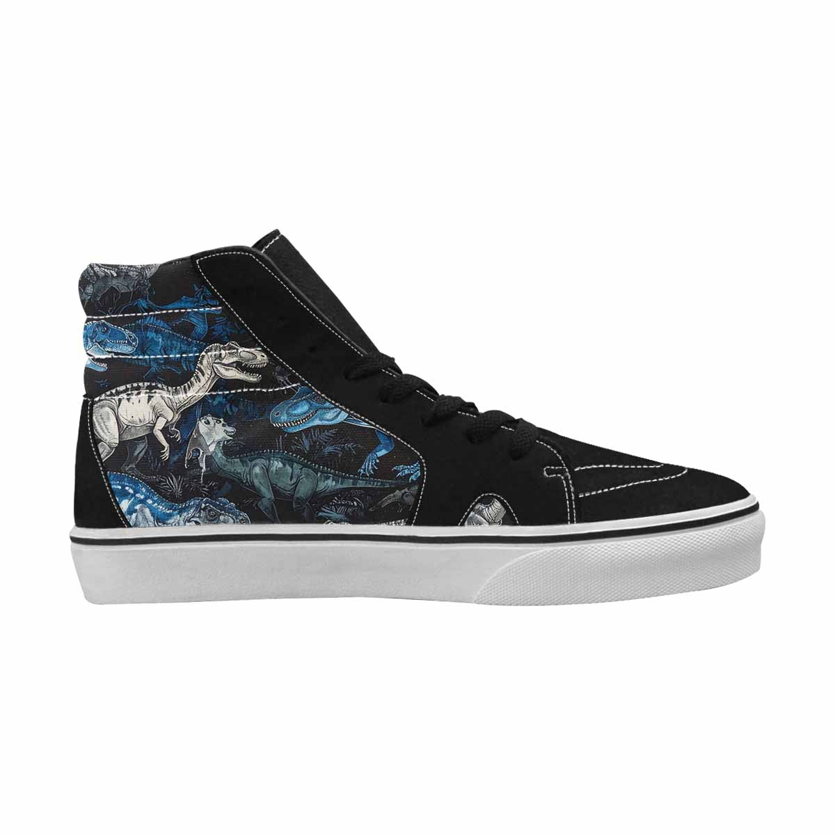 MEN'S Dinosaur Burst High Top Canvas Dark Academia Custom Sneakers