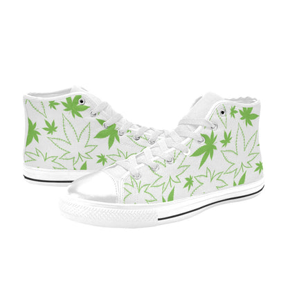 WOMEN'S Cc Weed 420 Art High Top Canvas Wallpaper Art Sneakers