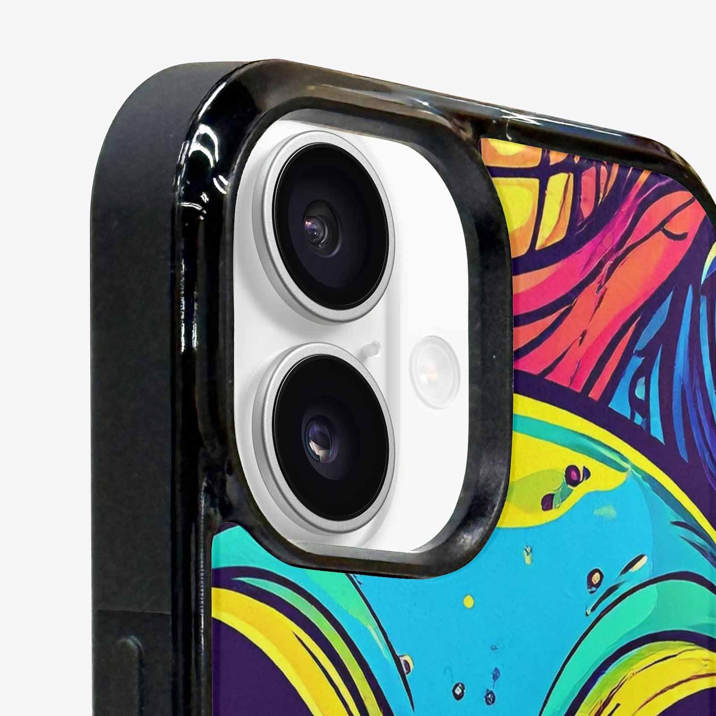 iPhone 16 Case — Alien Ufo Cartoon, Original Design Phone Case