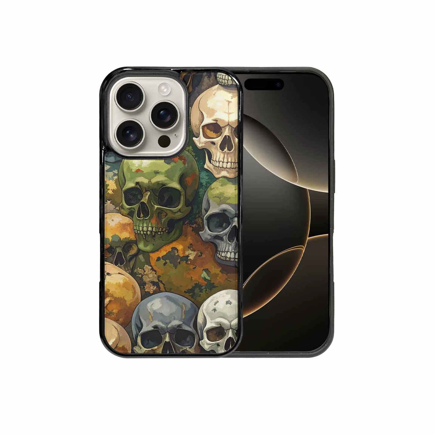 iPhone 16 Pro Case — Skulls Camoskulls Pattern Hu Bti, Custom Print Case Cover