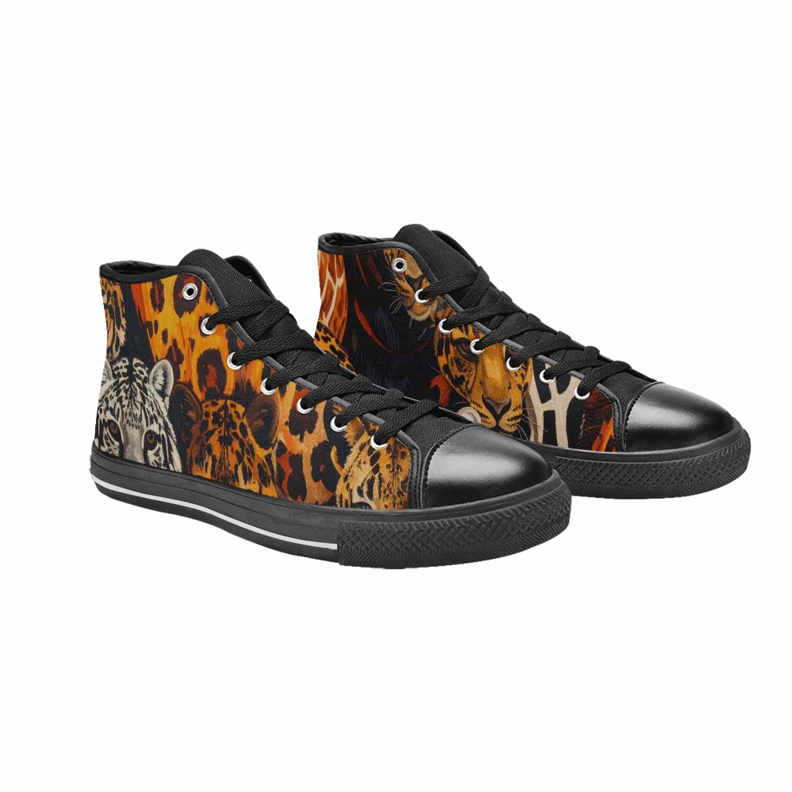 MEN'S Animal Print High Top Canvas Surreal Shoes