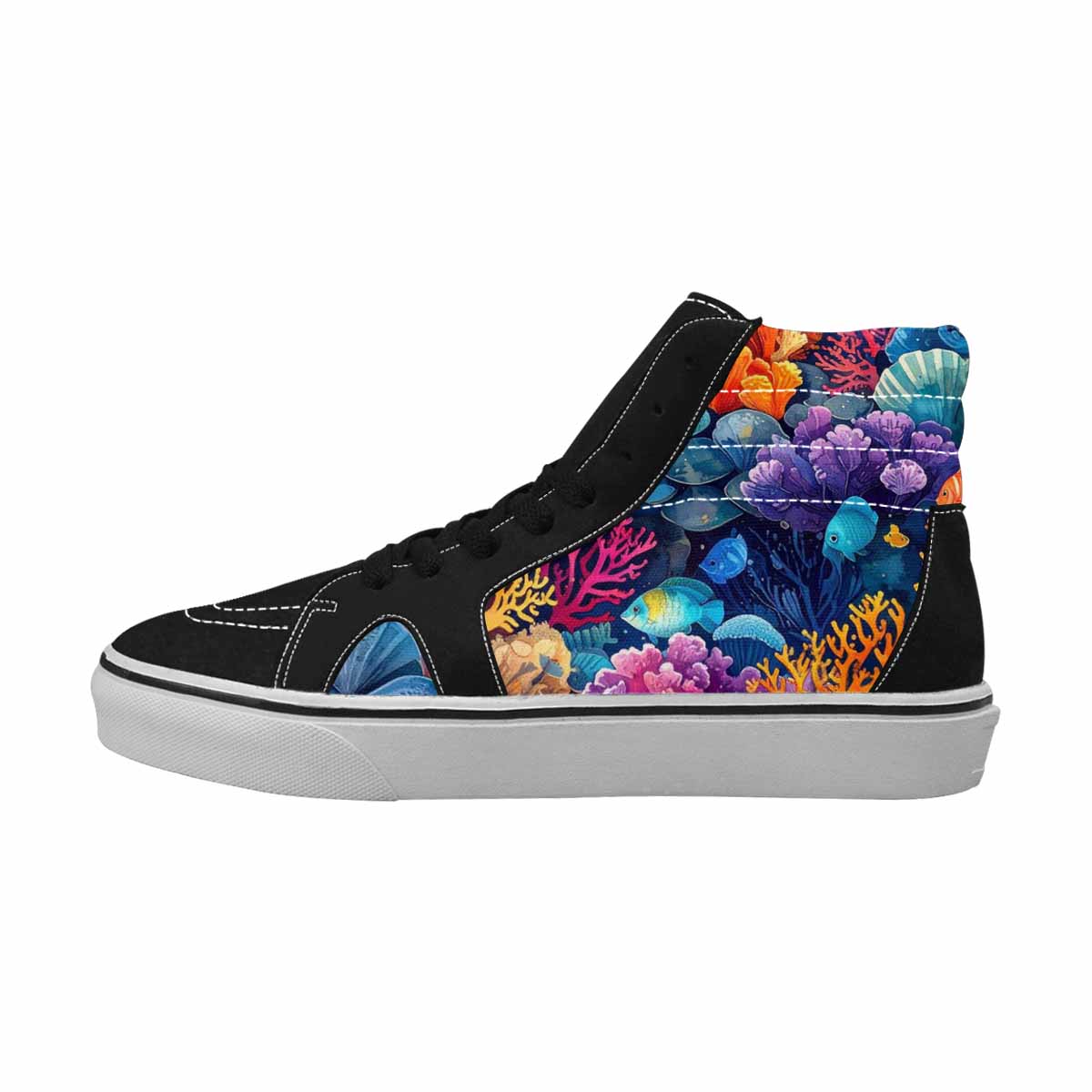 WOMEN'S Fish Scale Coral High Top Canvas Dreamcore Shoes
