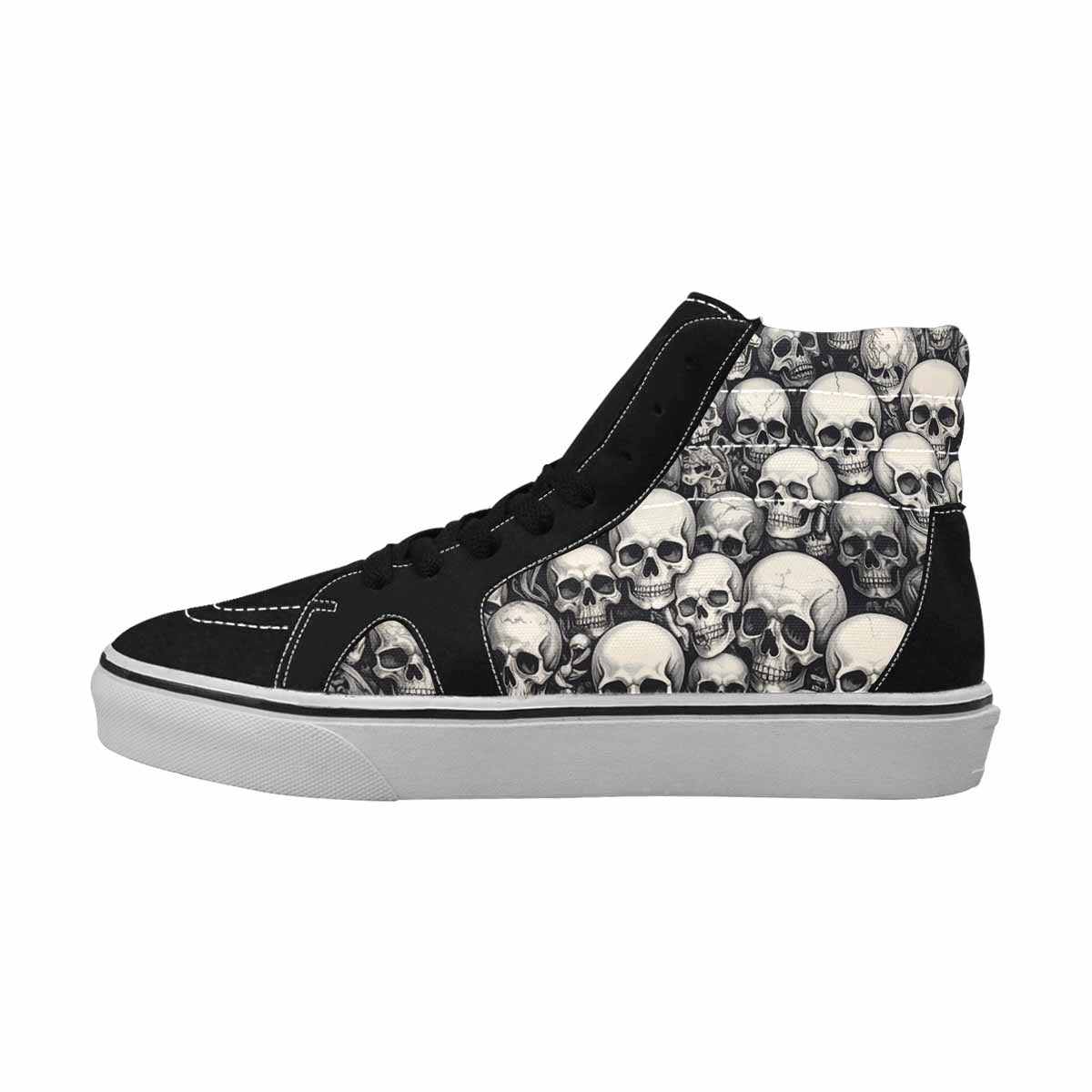 MEN'S Skulls - Classic High Top Canvas Surreal Custom Shoes