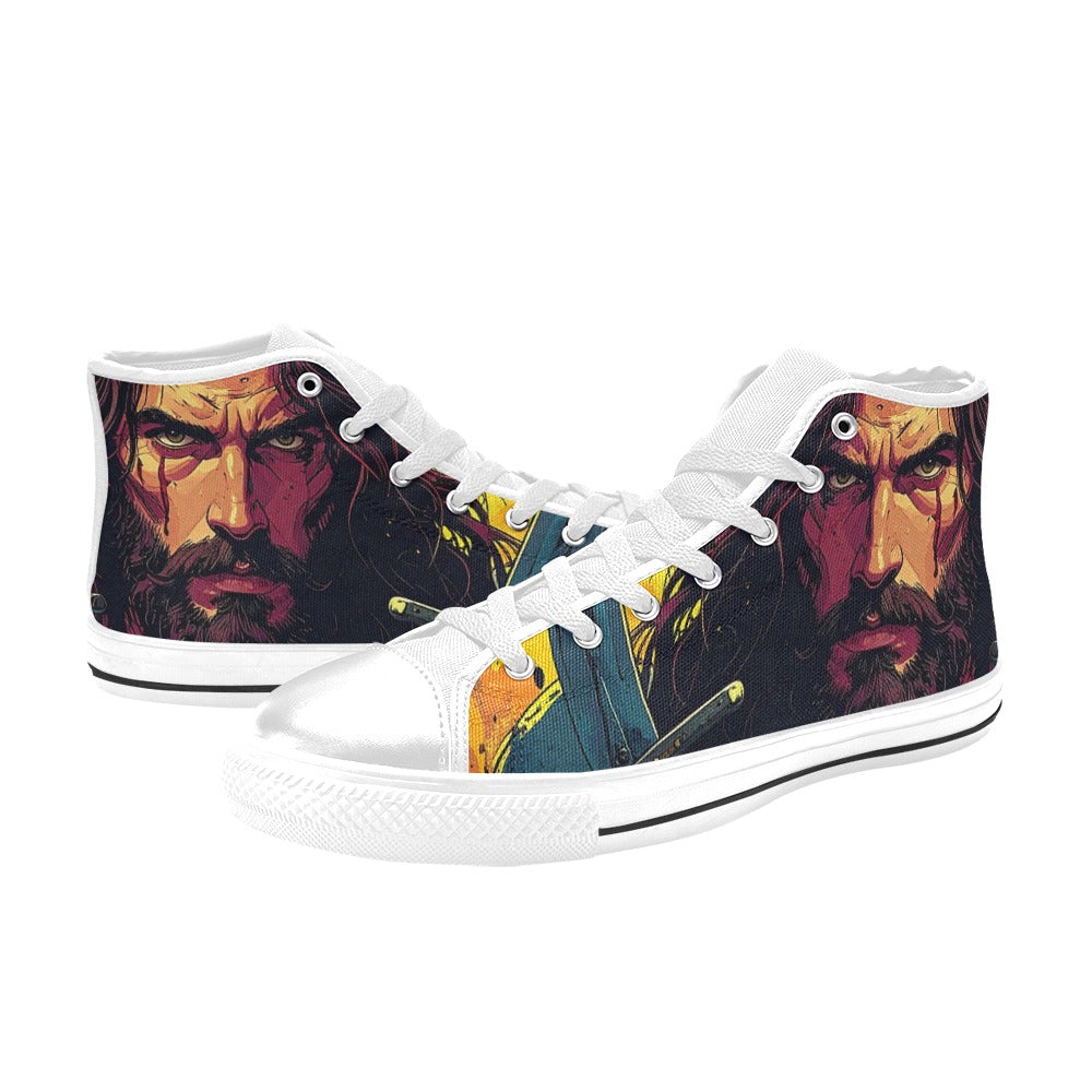 MEN'S Jesus_Ht_11 Men’S High Top Canvas Surreal Custom Shoes