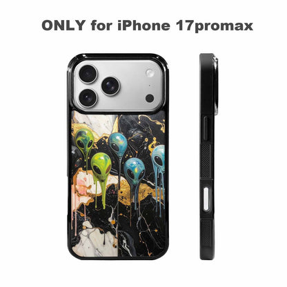 iPhone 17 Pro Max Case — Aliens Marblemelting Aliens Pa Alien Scifi, Custom Designed Case Cover