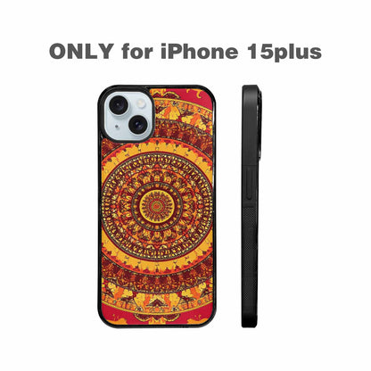 iPhone 15 Plus Case — Mandala Lions Custom, Custom Phone Case