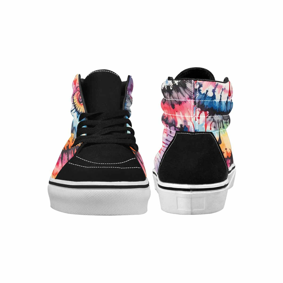 MEN'S Tie High Top Canvas Cottagecore Custom Sneakers