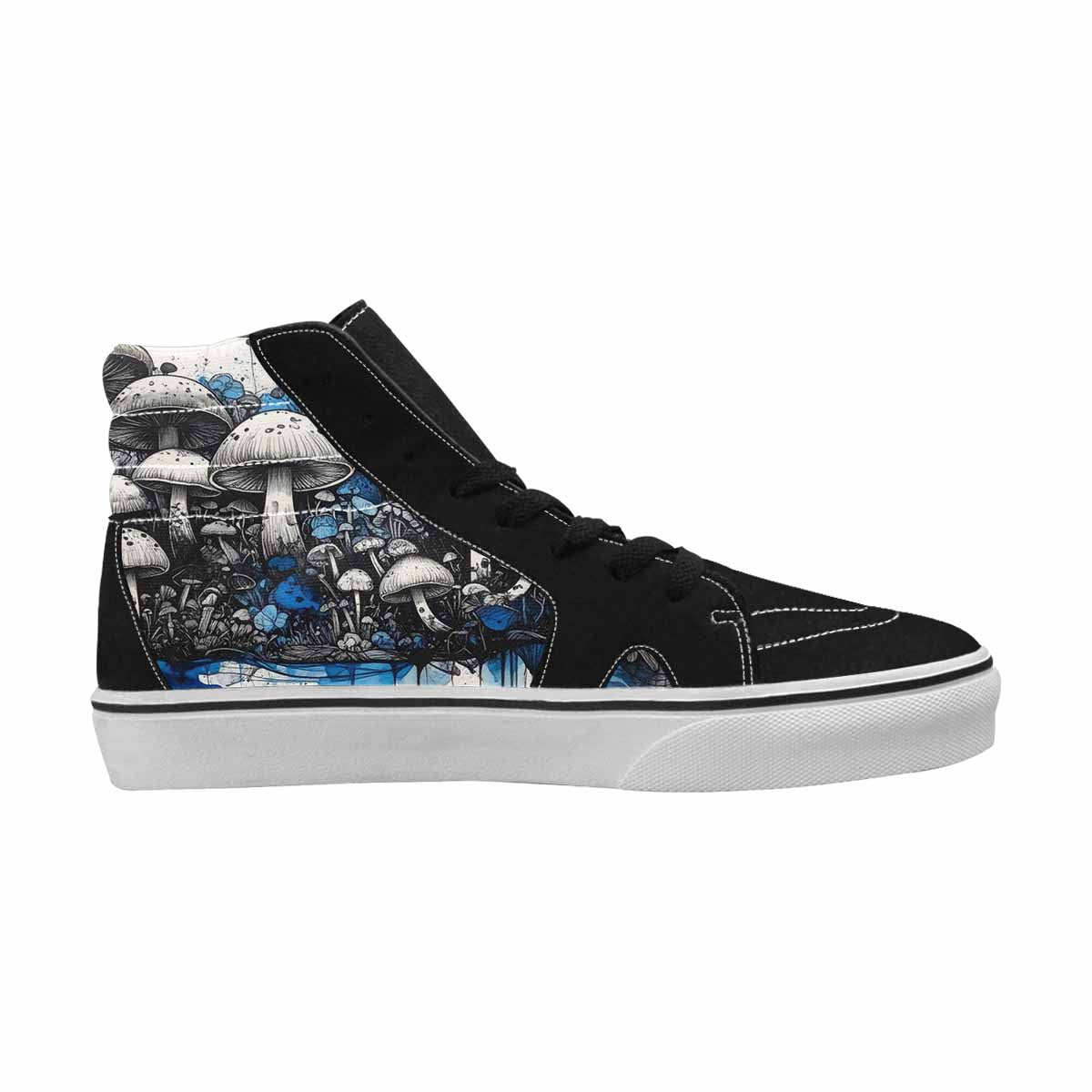 MEN'S Mushrooms (general) High Top Canvas Grunge Custom Shoes