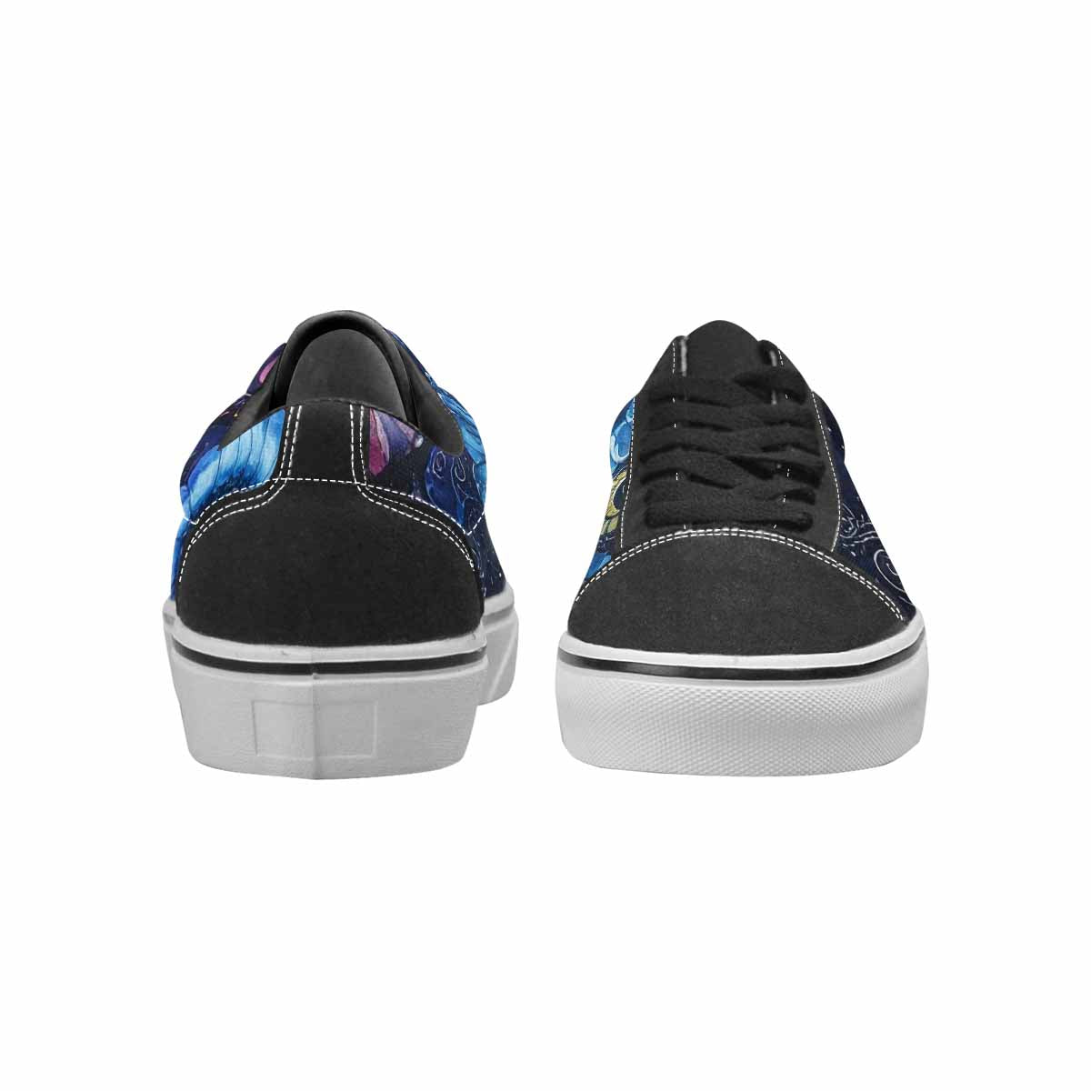 WOMEN'S Tie Lace-Up Canvas Wallpaper Art Sneakers