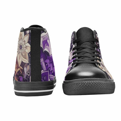 WOMEN'S Mandala High Top Canvas Dark Academia Shoes