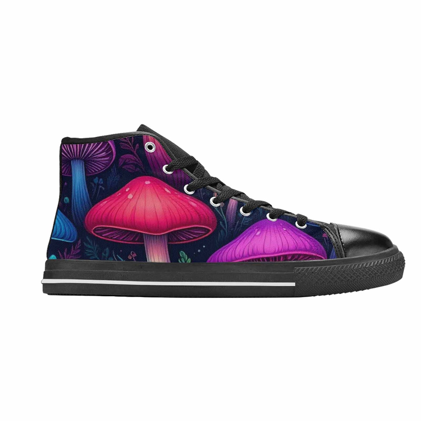 MEN'S Psychedelic Mushroom High Top Canvas Surreal Sneakers