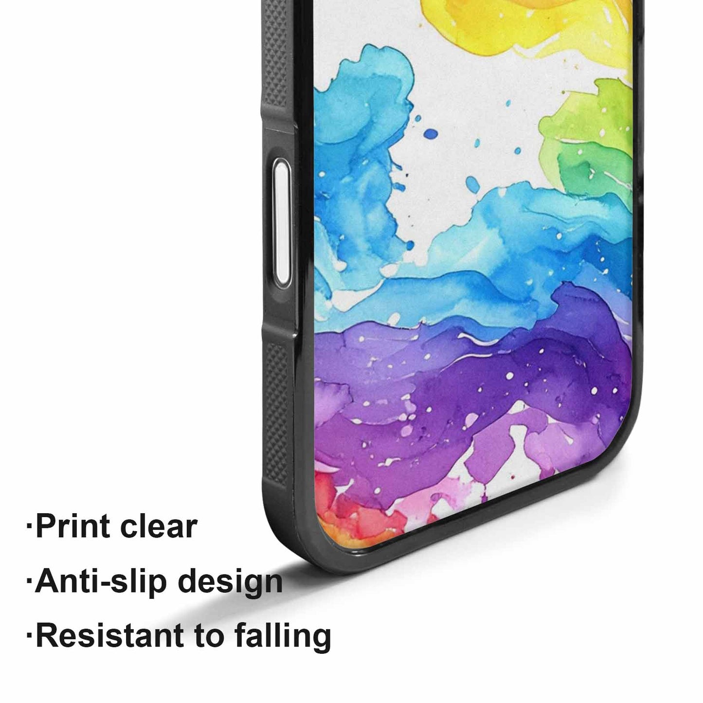 iPhone 17 Case — Watercolor Splash Abstract Pattern, Watercolor Abstract, Customized Protective Case