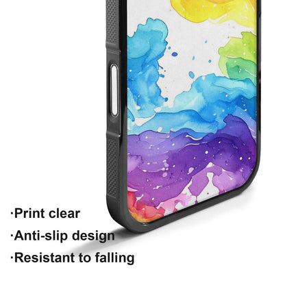 iPhone 17 Case — Watercolor Splash Abstract Pattern, Watercolor Abstract, Customized Protective Case