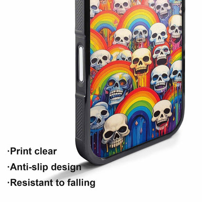 iPhone 17 Pro Case — Rainbow From Skulls Mouth Skulls Gothic, Unique Phone Case Design