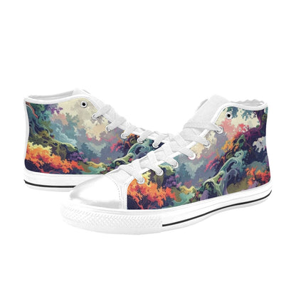 Camo Design 1 Women's High Top Canvas Shoes