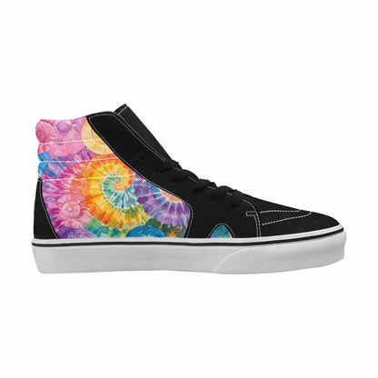 MEN'S Tie High Top Canvas Vibrant Chaos Sneakers