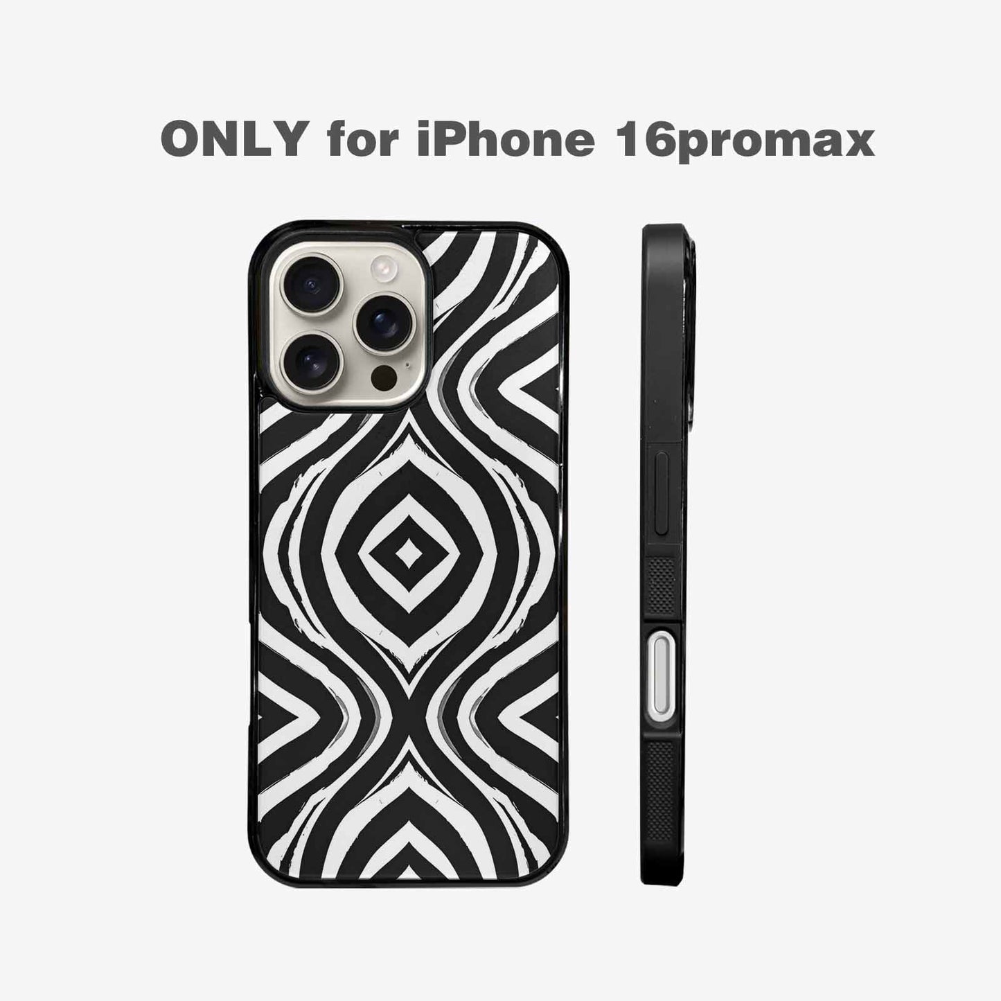 iPhone 16 Pro Max Case — Classic Zebra Print Custom, Custom Print Case Cover