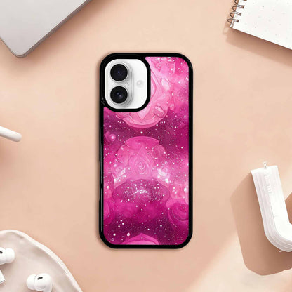 iPhone 17 Case — Galaxy Art Pink Aurora Galaxy Space, Customized Protective Case