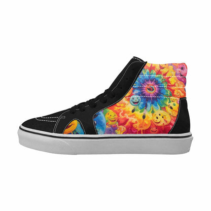 MEN'S Smiley Facessmiley Faces  High Top Canvas Dreamcore Shoes